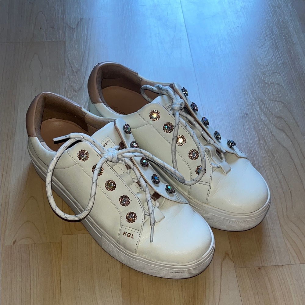 Kurt Geiger White Sneakers with Embellishments